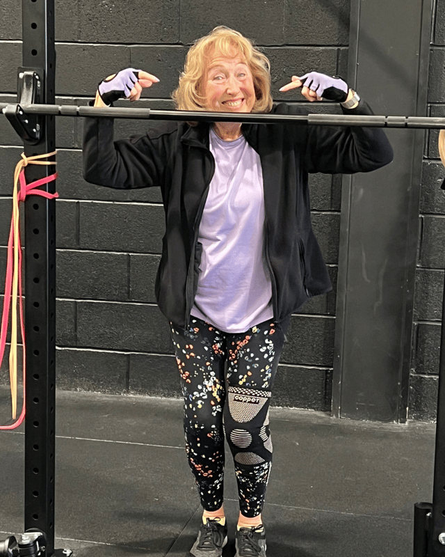 81-year-old Pat now trains five times a week!