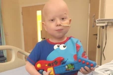 Reuben, (pictured) who has a twin brother called Rocco, was only two when he received his devastating diagnosis.