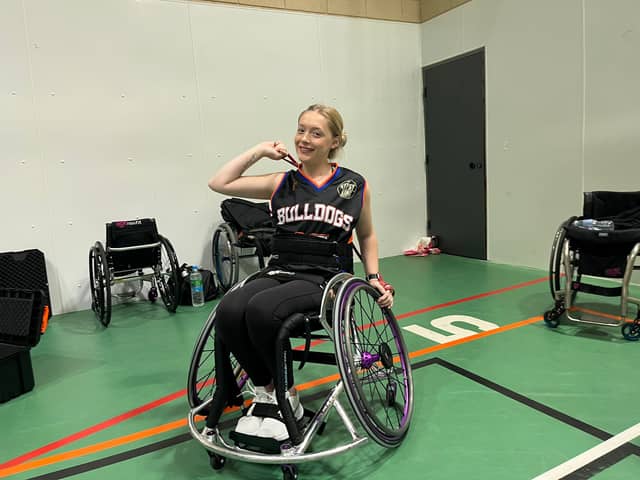 Rebecca Pearson from Buckshaw, 20 became paralysed aged 16 but has rebuilt herself both physically and mentally.