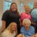 Marian Knight celebrated her 109th birthday with members of her family last year