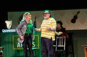Ricky Tomlinson and Catherin Rice starring in 'Irish Annie's'.