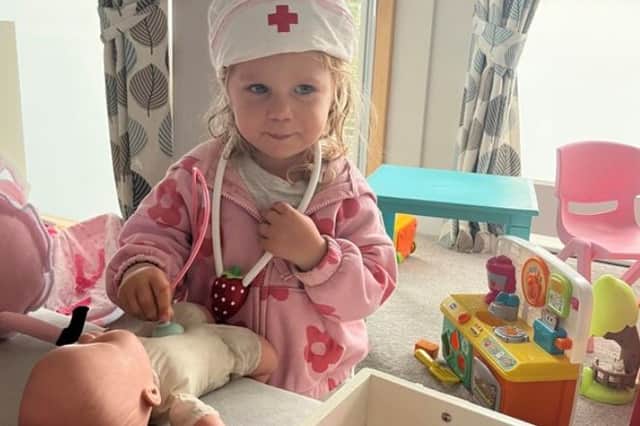 Ruby (pictured), has Pearson Syndrome, a very rare condition that usually begins in infancy and affects various parts of the body, in particular the bone marrow and the pancreas.
