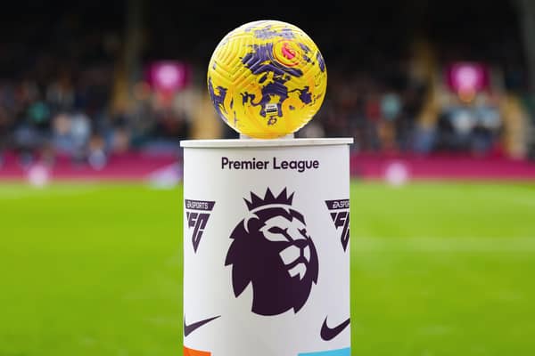 General view of the Premier League ball