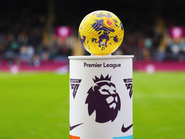 General view of the Premier League ball