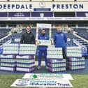 From left to right, Thomas Turner from Pendle Hill Properties with Mohammed Patel and Jack Mountain from PNECET.