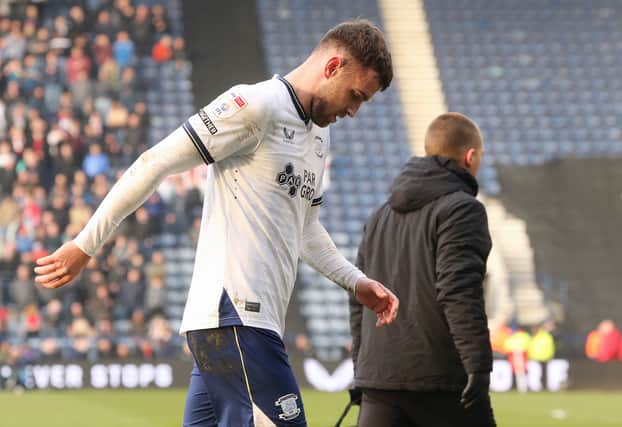 Ben Whiteman suffered an injury before the international break. Preston North End will miss him. (Image: CameraSport - Rich Linley)