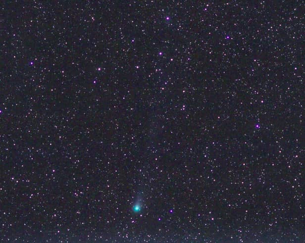 Composite photo of 12/Pons-Brooks comet taken in Kendal, Cumbria by Stuart Atkinson. A comet that passes by Earth once every 71 years is currently visible in the night sky using binoculars or small telescopes. Picture by Stuart Atkinson/PA Wire