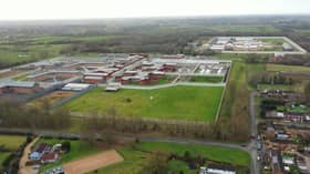 A 45-year-old man was arrested after a drone was seen flying over the walls of HMP Wymott near Leyland on Friday (March 15)