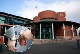 At judge at Preston Crown Court ordered 
Michelle Larbey to be detained in custody for an angry outburst when her son was jailed 