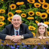 Sir Lindsay Hoyle and a guest pictured at the Chorley Flower Show last year.