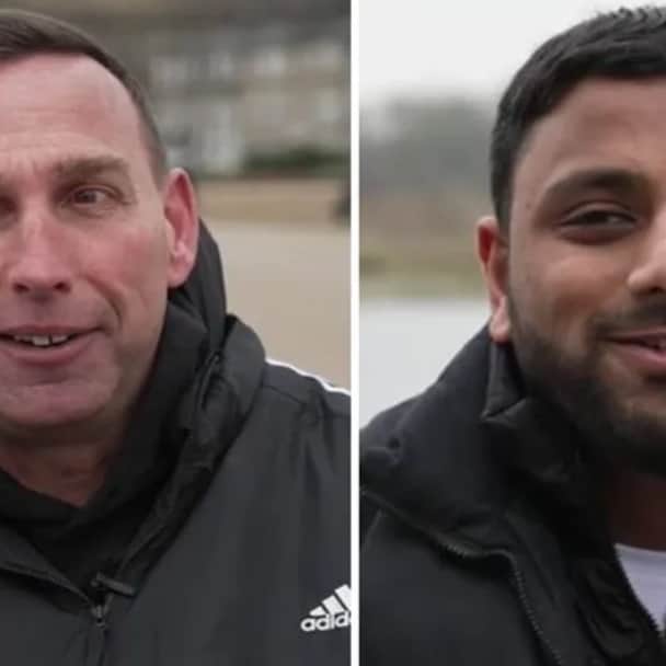 Paraplegic Shaun Gash and Mohammed Salim Patel, who is blind are building up to a dive off the North West coast in the summer.