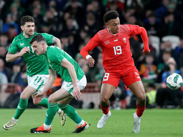 Robbie Brady (L) will play for the Republic of Ireland in June. The Preston North End star will be in decent condition for pre-season. (Image: AFP via Getty Images)