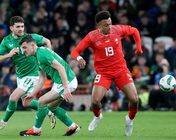 Robbie Brady (L) will play for the Republic of Ireland in June. The Preston North End star will be in decent condition for pre-season. (Image: AFP via Getty Images)