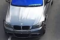 The grey BMW 318d involved in the hit-and-run.