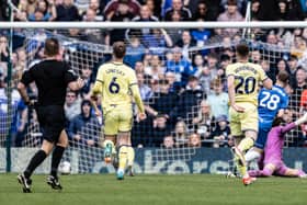 Birmingham City's Jay Stansfield scoring