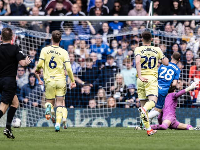 Birmingham City's Jay Stansfield scoring