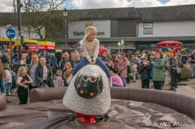 This sheep machine was just one of many activities on offer.