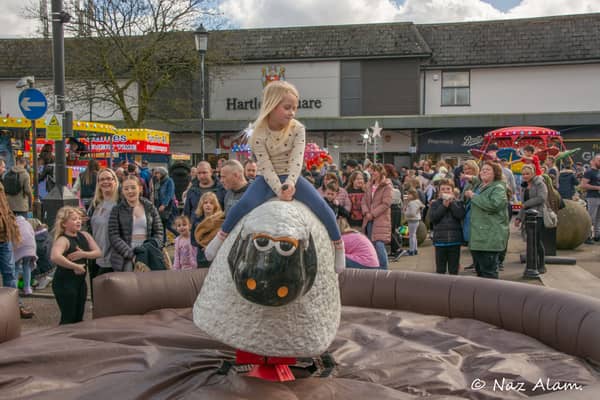 This sheep machine was just one of many activities on offer.
