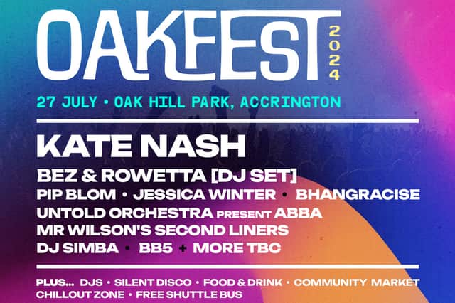The full line-up for Oak Fest 2024.