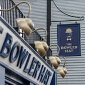 The Bowler Hat pop-up bar, located next to the Gentry Bar, opened for matchday at Deepdale on Easter Friday