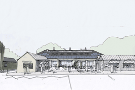 A sketch of what the potential refurbishment will look like.