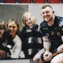 Josh and Zoe Charnley with their sons Axel (left) and Arlo (right). Credit: @joshuacharnley on Instagram