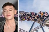 Blackpool Pleasure Beach is hosting a Eurovision fan zone in Olly Alexander’s former stomping ground. Credit: Getty and Pleasure Beach.