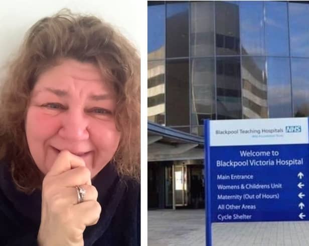 Actress Cheryl Fergison had to spend 24 hours at Blackpool Victoria Hospital and says the NHS system is broken.