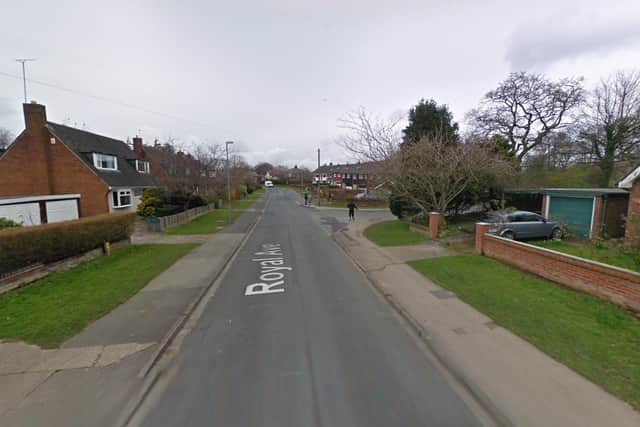 The motorcyclist lost control of his bike at the junction of Royal Avenue and Parkgate Drive, near Worden Park, where he collided with a woman walking her two dogs at around 10.15am on Thursday
