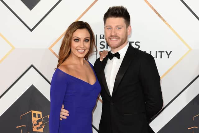 Amy Dowden and Ben Jones attend the 2018 BBC Sports Personality Of The Year. (Photo by Jeff Spicer/Getty Images)