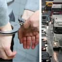 A HGV driver has been charged after he was caught driving over the limit in Lancashire. 