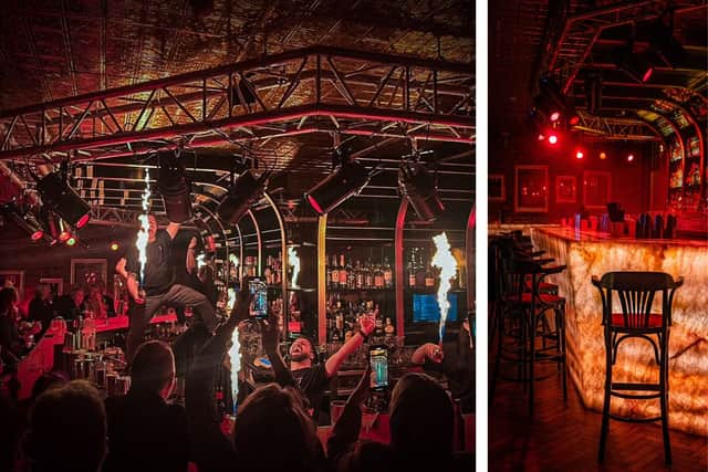 L: Standard late night entertainment at Kuckoo. R: The interior of their newest bar in Warrington.