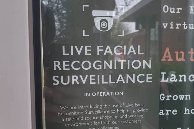 A new sign up at Booths in Longton