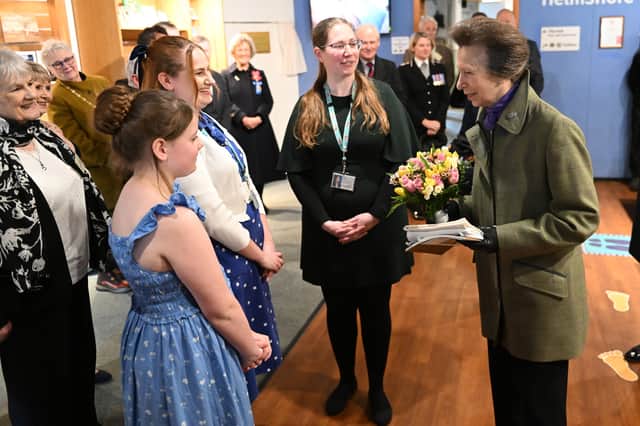 Princess Anne was able to meet key local figures as well as museum workers.