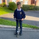 Vinnie Bromilow, 10, from Chorley was born weighing only 880g and with
an under developed right hand.