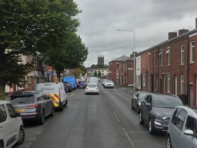 The man fell over on a bus in Pall Mall, Chorley (Credit: Google)
