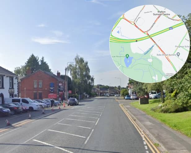 Emergency services were called to a crash on the A6 in Whittle-le-Woods (Credit: Google/ AA)