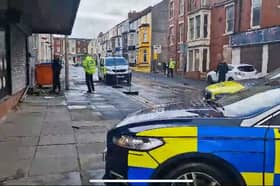 Watch police swoom on Havelock Street, Blackpool after suspected dog attack