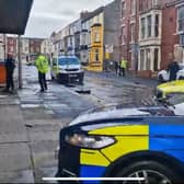 Watch police swoom on Havelock Street, Blackpool after suspected dog attack