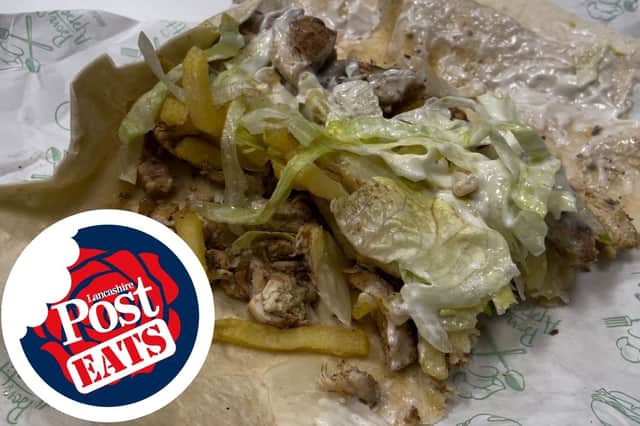 Falafel+’s chicken shawarma wrap