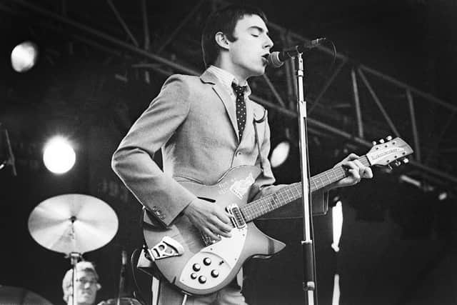 Paul Weller performing in The Jam in 1978. (Photo by Gie Knaeps/Getty Images)
