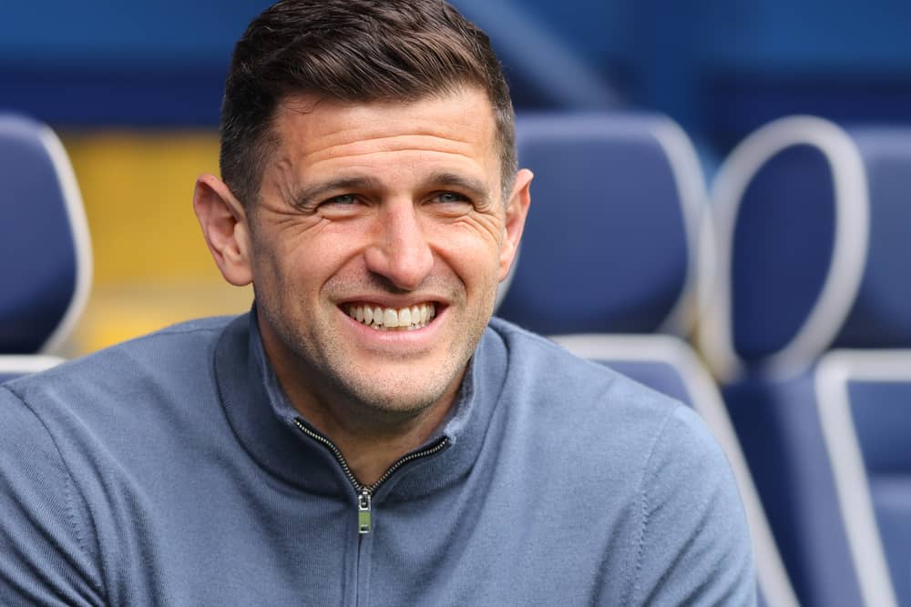 John Mousinho is the head coach at Portsmouth. He is on his way back to the Championship