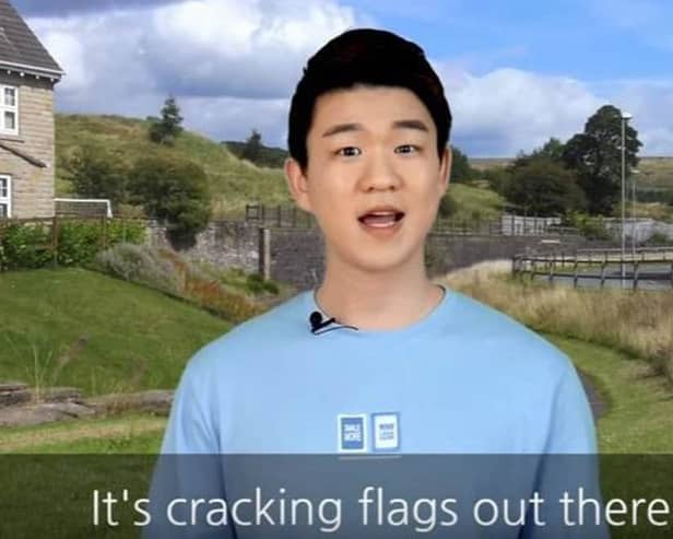 Korean Billy on his YouTube channel explaining Lancashire words and phrases