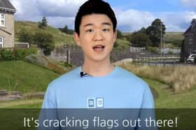 Korean Billy on his YouTube channel explaining Lancashire words and phrases