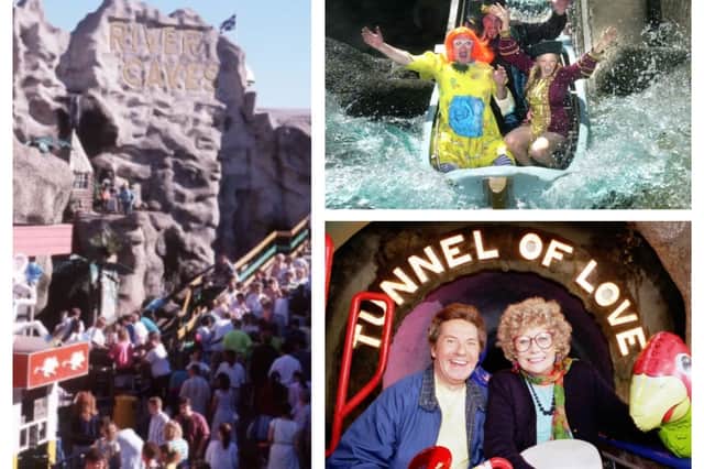 The River Caves ride is 115 years old. Here's some pictures from our archive, including one of Liz Dawn (Vera Duckworth) riding it in 1994.