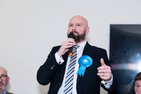 David Jones speaking at the hustings debate