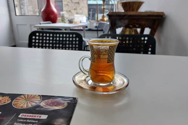 A Turkish tea that was a perfect start to the meal.