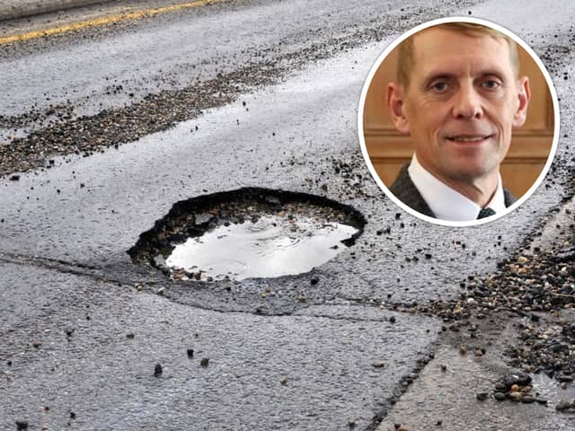 County Cllr Scott Cunliffe says the people's priority is obvious - potholes