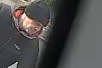 Lancashire Police want to speak to this man in connection with a machete attack in Lancaster