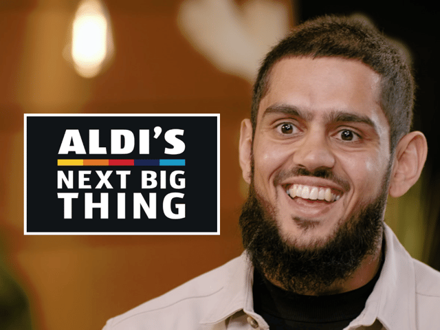 Yasir and his business Cluster Club were named winners of Aldi's Next Big Thing.